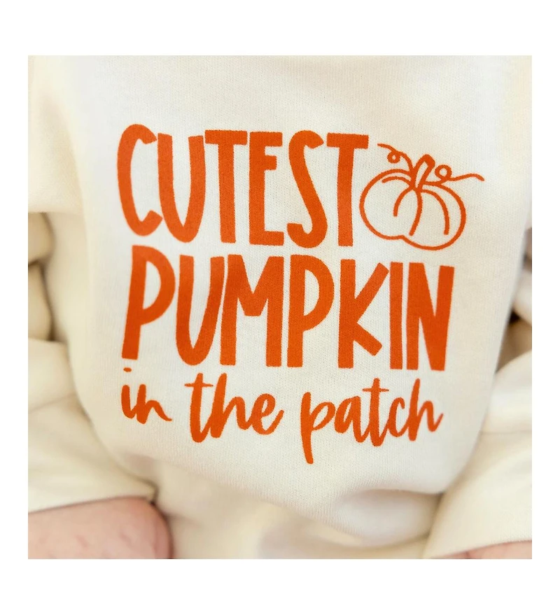 Sweet Wink Baby Girl and Boy Cutest Pumpkin The Patch Long Sleeve Romper