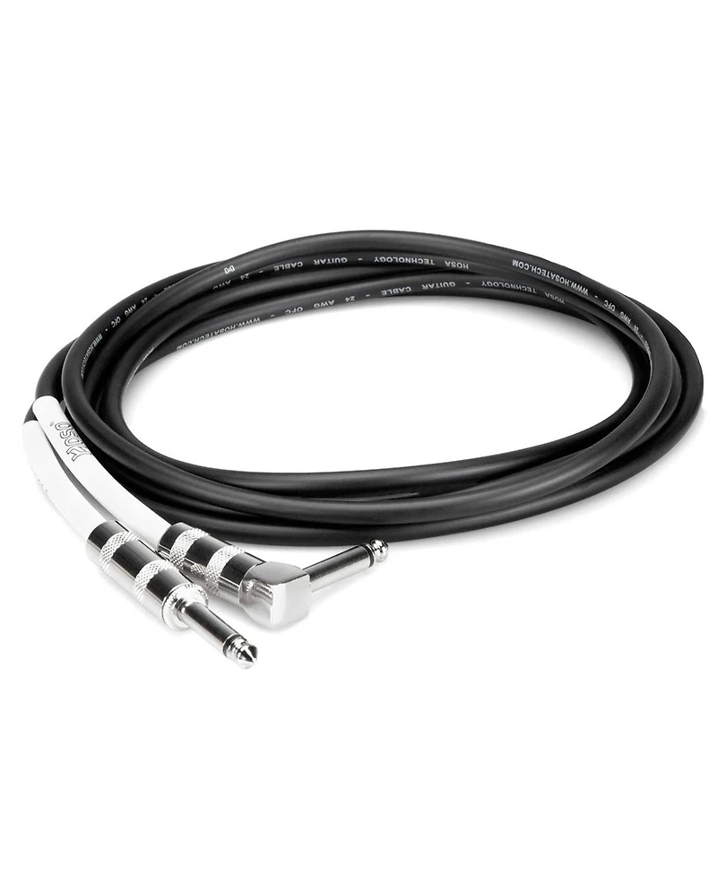 Hosa Technology Straight to Right-Angle Guitar Cable, 25'