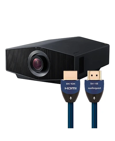 Sony Bravia Projector 8 4K Hdr Laser Home Theater with AudioQuest Sky 48 3m Hdmi Cable
