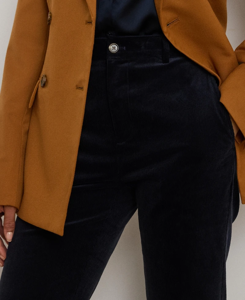 Lauren Ralph Women's High Rise Corduroy Flare Pants
