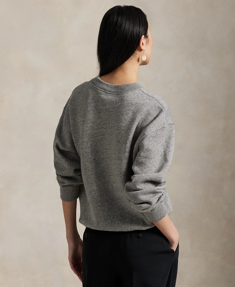 Polo Ralph Lauren Women's Bear Fleece Crewneck Sweatshirt