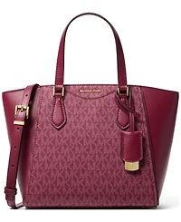 Michael Kors Taryn Small Signature Logo and Leather Convertible Crossbody Bag