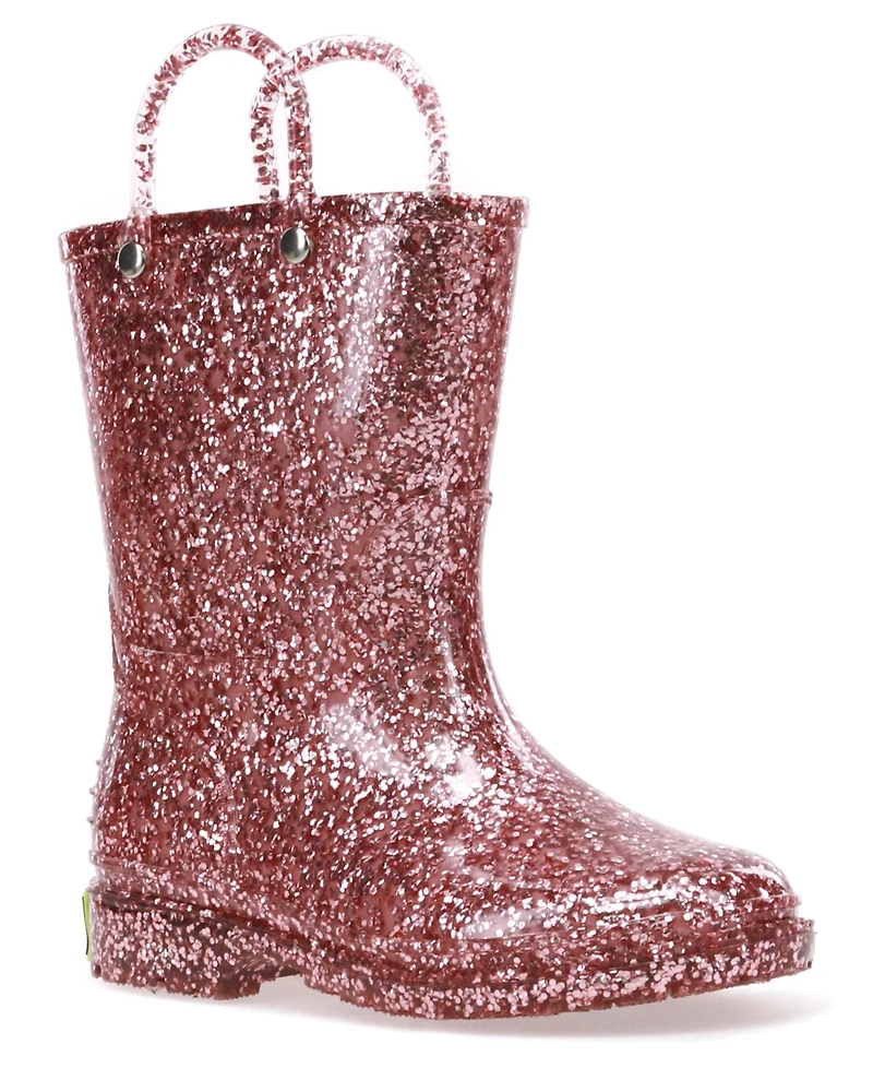 Western Chief Big Girls Glitter Rain Boot