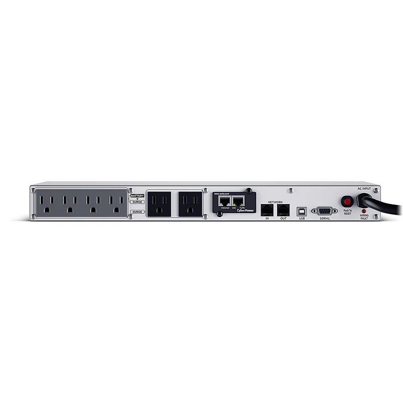 CyberPower OR700LCDRM1U Smart App Intelligent LCD 700VA Ups, 6 Outlets, 1U Rack Mount