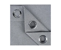 Superior Neal 100% Blackout Solid Machine Washable Curtains, Set of 2 Panels