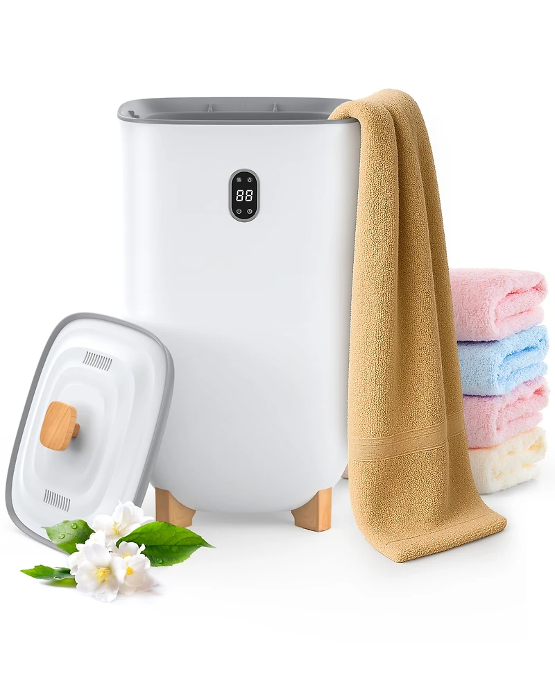 35L Large Home Towel Warmer Dryer Bucket with Aromatherapy, Auto Shut-off Function