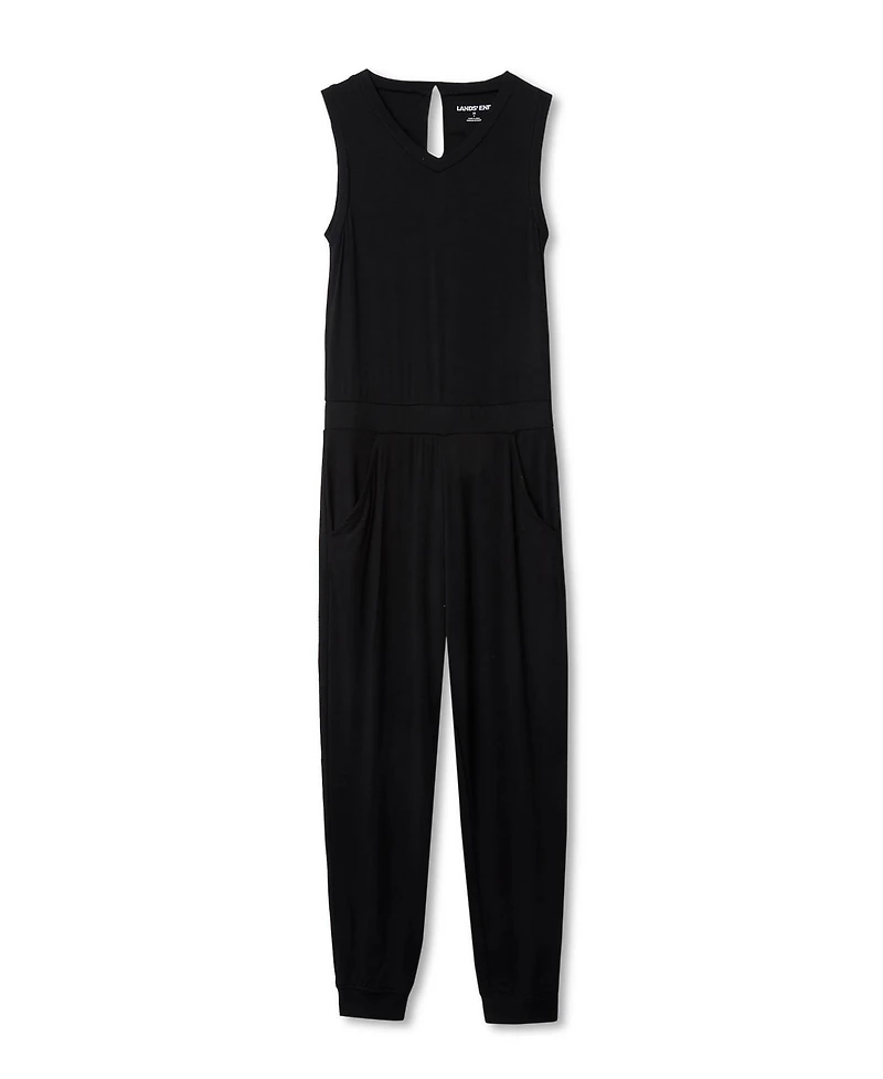 Lands' End Girls Casual Knit Jumpsuit