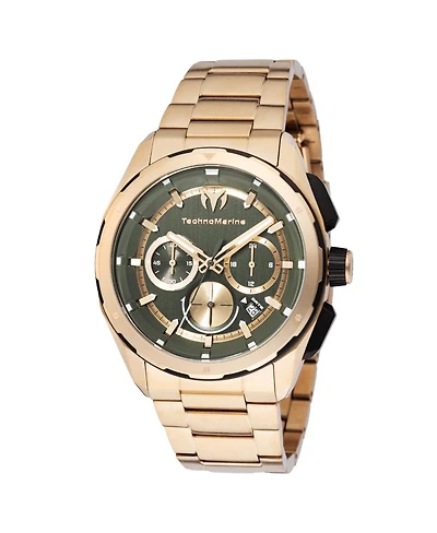 Technomarine Men's Tm-318095 Ocean Quartz Olive Green Dial Watch