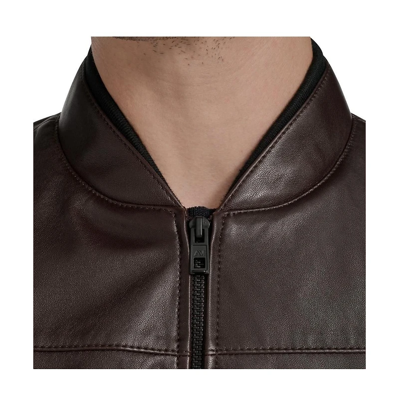 Andrew Marc Black Label Men's Weston Leather Jacket