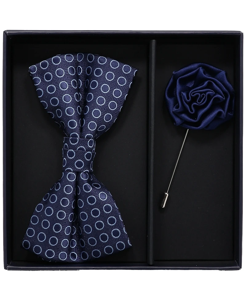 Ben Sherman Men's 2-Piece Bow Tie and Lapel Pin Box Set