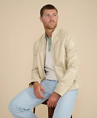 Furniq Uk Men's Leather Racer Jacket