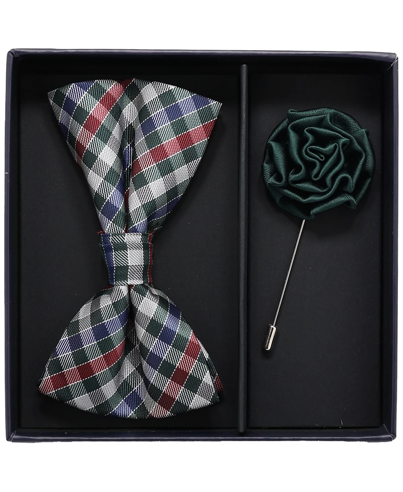 Ben Sherman Men's 2-Piece Bow Tie and Lapel Pin Box Set