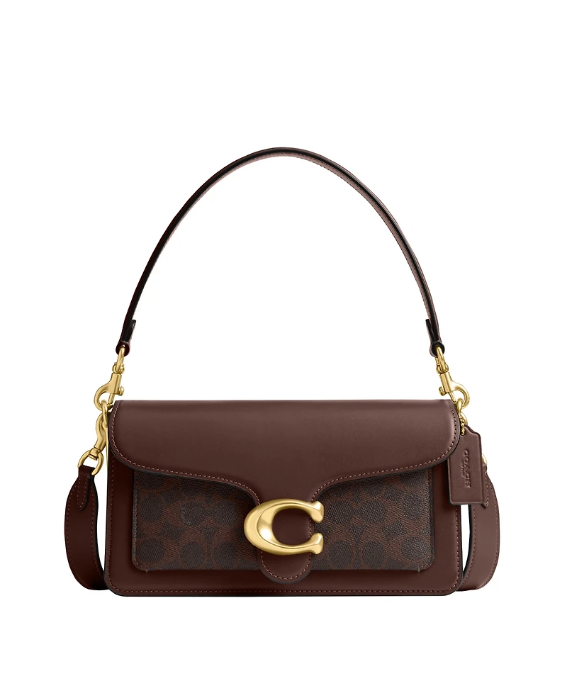 Coach Tabby Medium Canvas Signature Tabby Shoulder Bag 26