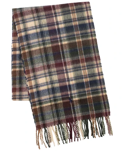 Polo Ralph Lauren Men's Cashmere Blend Plaid Scarf