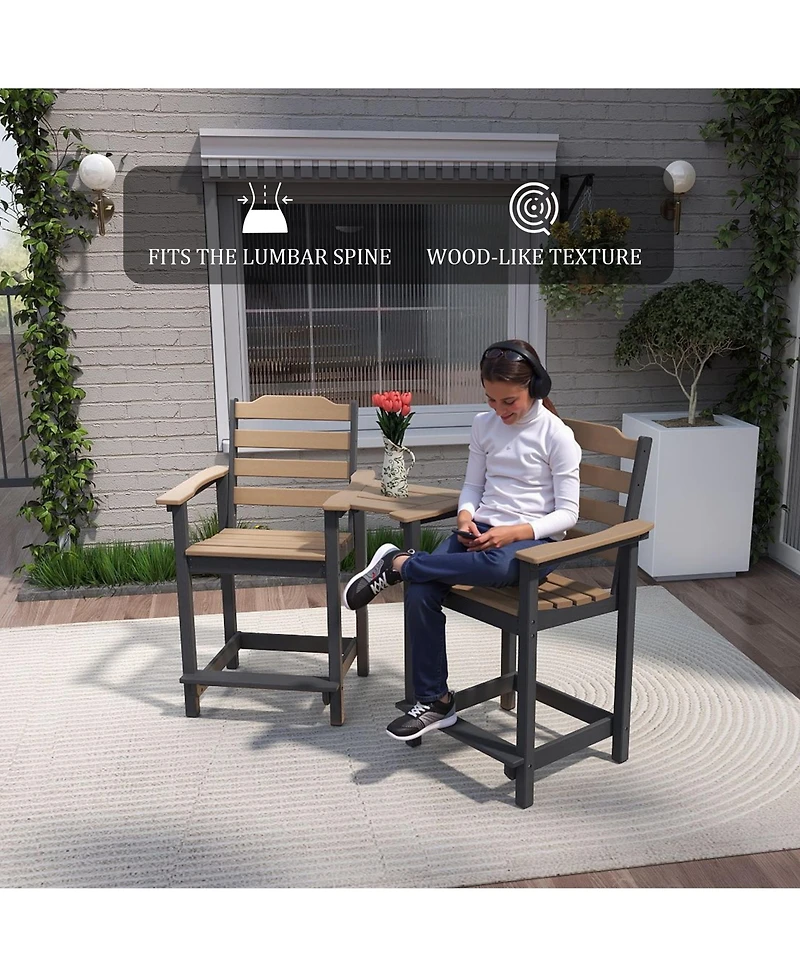 Decksplore A set of 2 economical bar stools (including the table board)