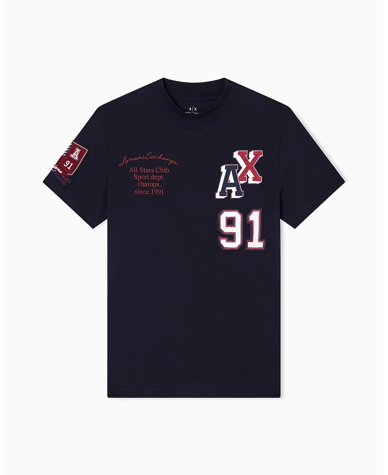 A|X Armani Exchange Men's Multi Badge Logo T-Shirt