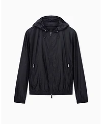 A|X Armani Exchange Men's Jacquard Allover Logo Windbreaker Jacket