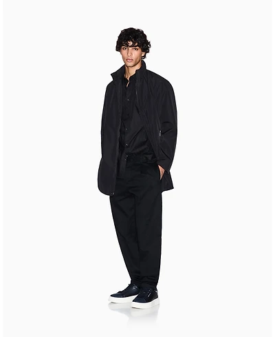 A|X Armani Exchange Men's Long Poly Bonded Sport Jacket
