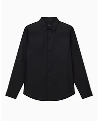 A|X Armani Exchange Men's Regular-Fit Cotton Jacquard Allover Logo Shirt