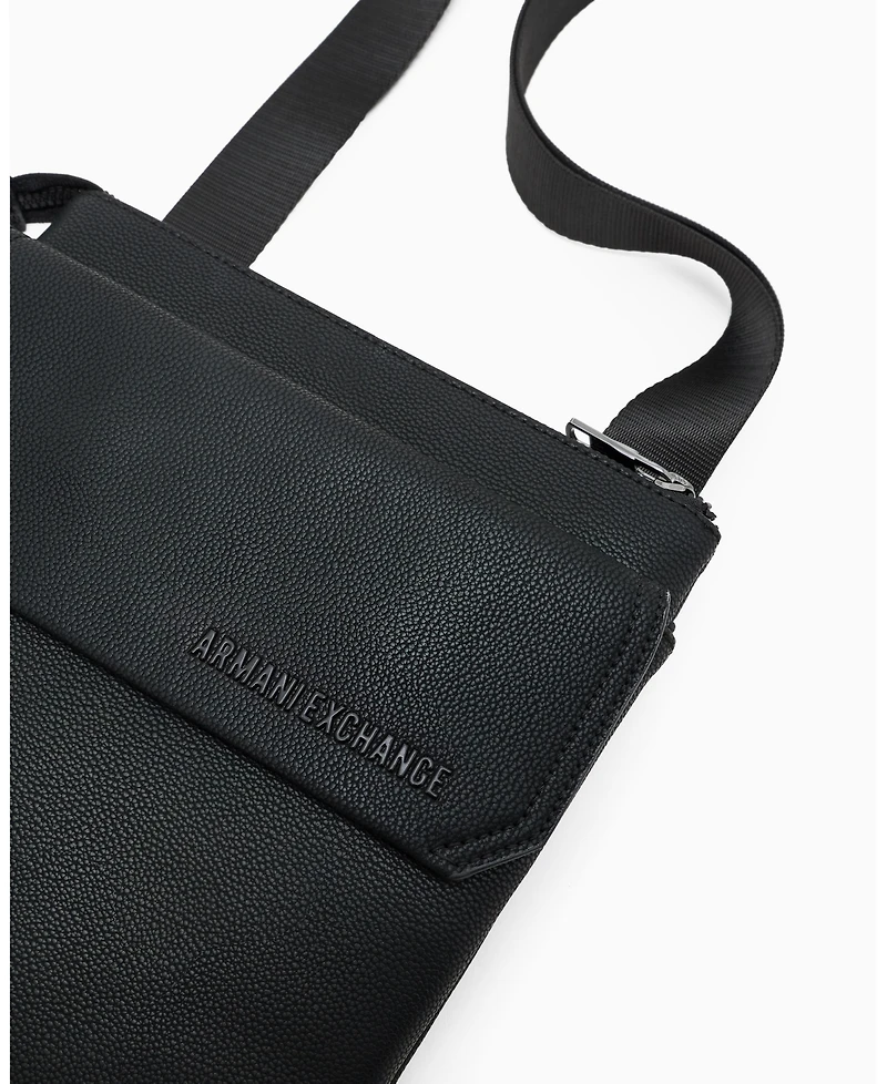 A|X Armani Exchange Men's Faux-Leather Crossbody Bag