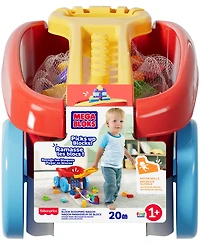 Mega Bloks First Builders Block Scooping Wagon, 21 Pieces