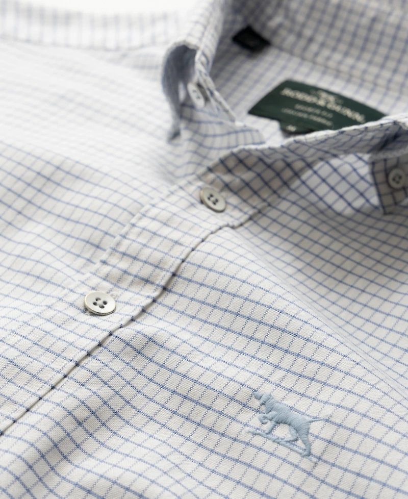 Rodd & Gunn Men's Check Oxford 5 Long Sleeve Sports Fit Shirt