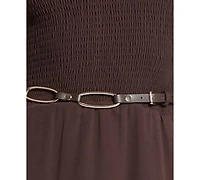 Michael Kors Women's High Low Smock Maxi Dress
