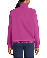 Lands' End Women's Anyweather RainDefense Fleece Quarter Zip Pullover