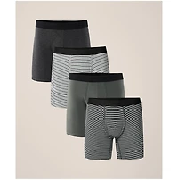 Pact Men's Everyday Extended Boxer Brief 4-Pack