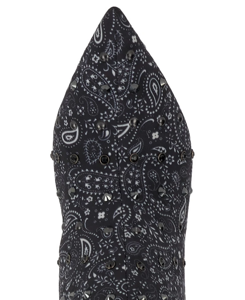 Jessica Simpson Women's Earon Bandana Over-The-Knee Wide Calf Dress Boots