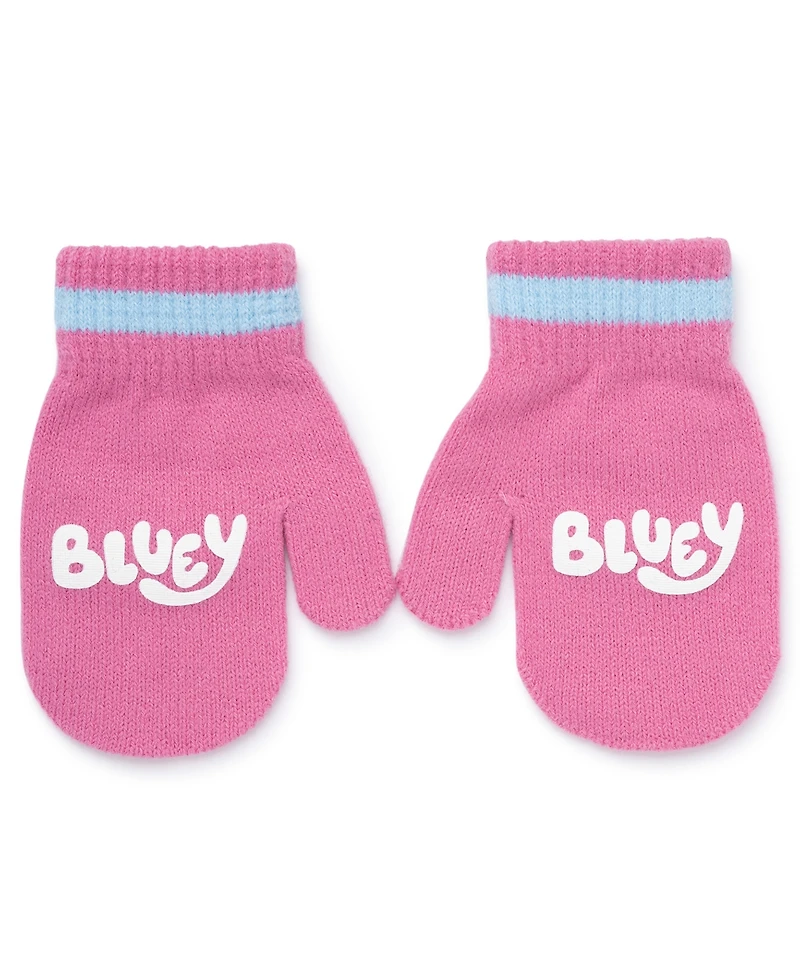 Bluey Toddler Girls 2-Piece Bluey Beanie and Mitten Set