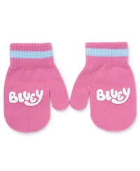 Bluey Toddler Girls 2-Piece Bluey Beanie and Mitten Set