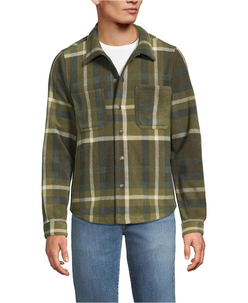 Lands' End Men's Anyweather Fleece Shirt Jacket
