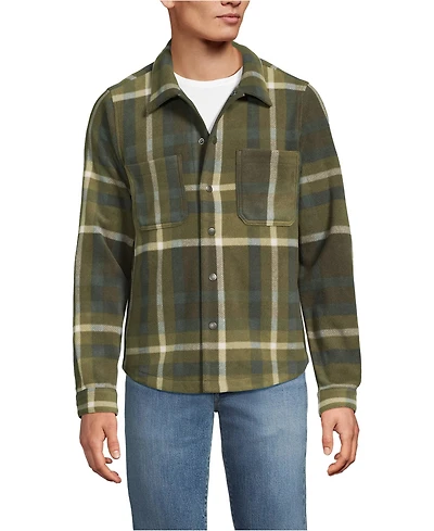 Lands' End Men's Anyweather Fleece Shirt Jacket