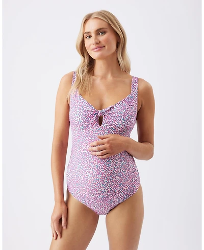 Ripe Maternity Skipper Tie Front One Piece