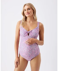 Ripe Maternity Skipper Tie Front One Piece
