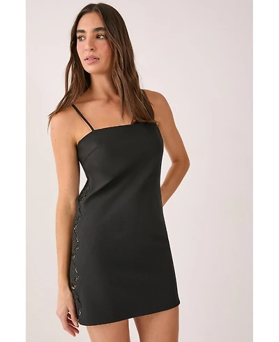 Nasty Gal Women's Cutwork Side Tailored Strappy Mini Dress