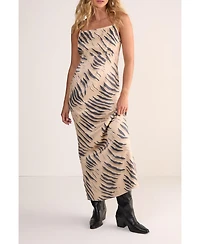Nasty Gal Women's Cowl Back Strappy Maxi Dress