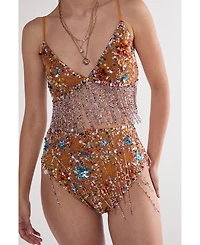 Nasty Gal Women's Star Embellished Tassel Booty Shorts