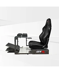 Gtr Simulator Gta-Pro Racing Cockpit | Dual-Use Sim Rig Workstation with Speciale Seat Direct Drive Compatible Upgradable Keyboard Tray Fit