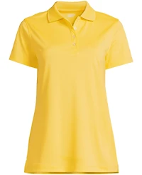 Lands' End Women's Short Sleeve Polyester Polo Shirt