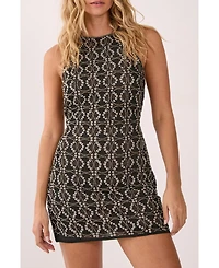 Nasty Gal Women's Hand Embellished Beaded Mini Dress
