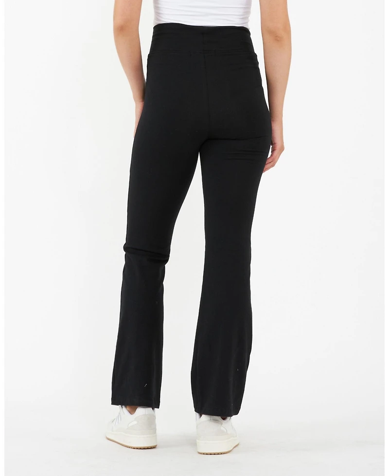 Ripe Maternity Organic Jersey Flare Pant Black - Comfortable and Stylish Wear