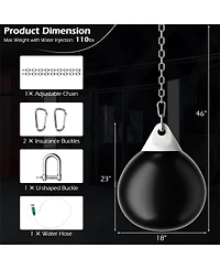 Akiudex Water Filled Punching Bag for Boxing Training