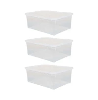 Basicwise Plastic Storage Container, Shoe box