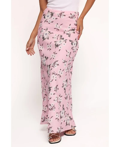 Petal and Pup Women's Evie Maxi Skirt - Pink Floral