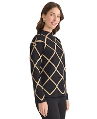 Jones New York Women's Mock Neck Sweater