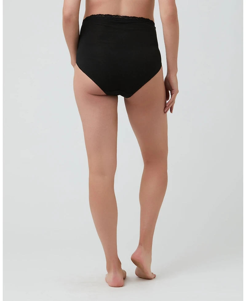 Ripe Maternity Comfortable Organic Cotton Full Briefs Black