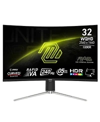 Msi Mag 325CQRXF E2 31.5" 16:9 Wqhd 240Hz Curved Va Lcd Hdr Gaming Monitor, Black