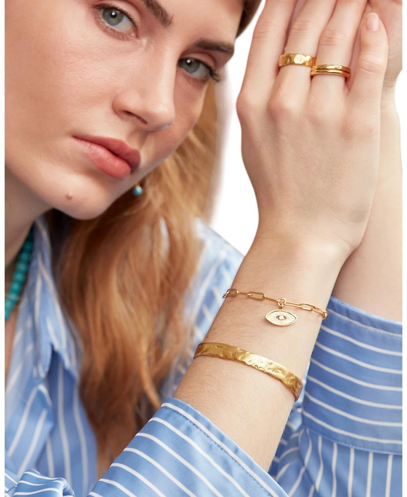 Ottoman Hands Dela Textured Cuff Bracelet